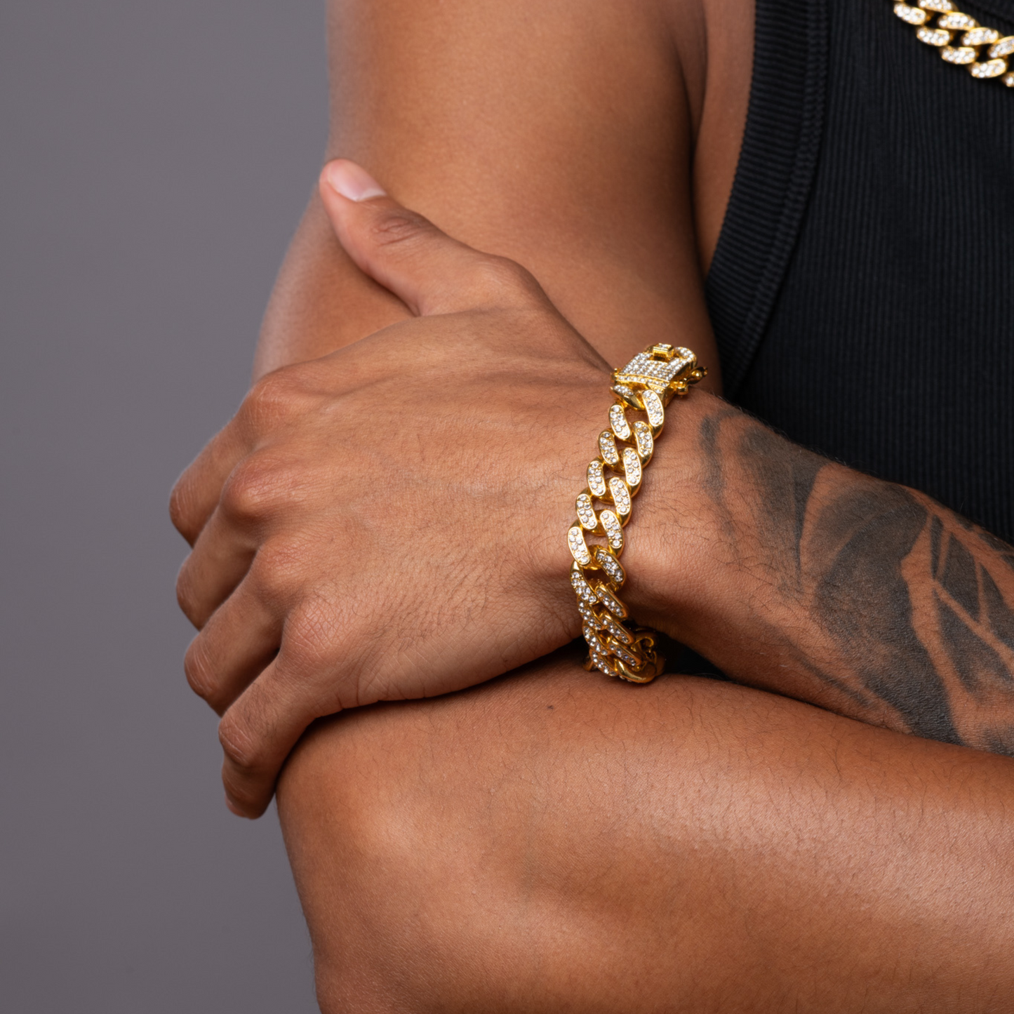 Mens Gold Chain Bracelet