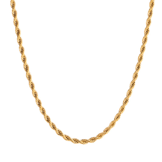 Mens Gold Rope Chain